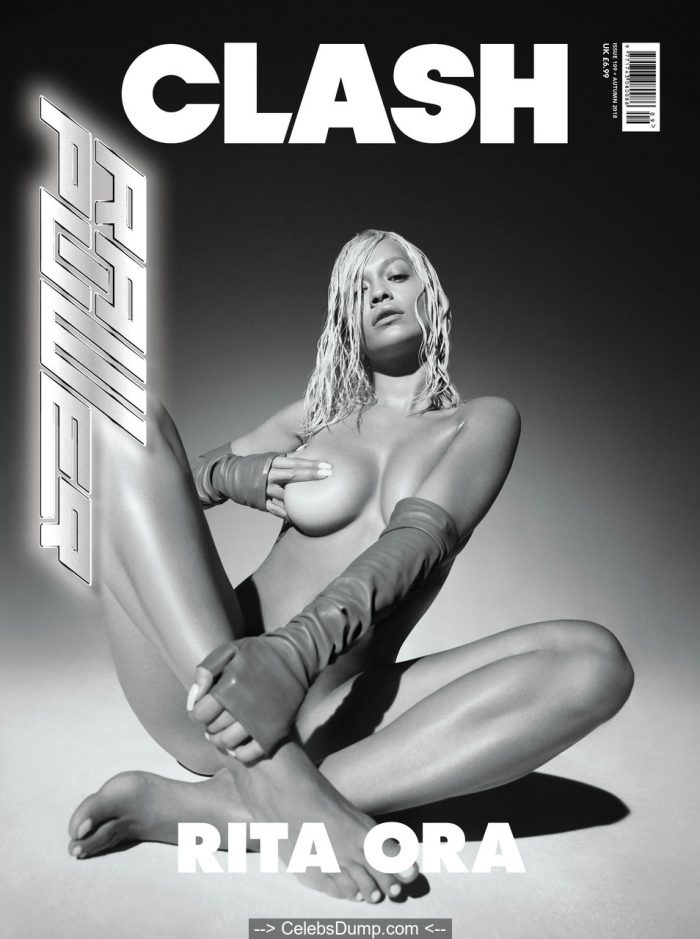 Rita Ora nude posing for Clash Magazine