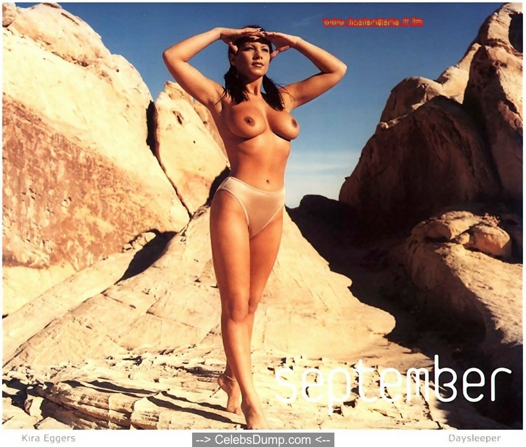 Busty Kira Eggers topless for 2002 calendar SexPin