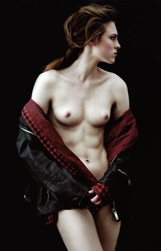 Polina Barbasova topless for S magazine