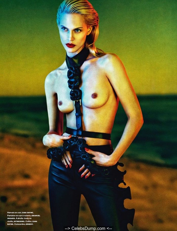 Aymeline Valade topless for Numero Magazine