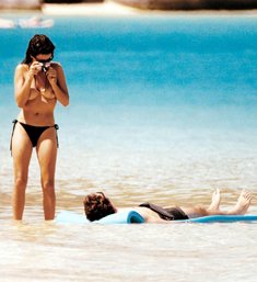 Penelope Cruz topless at a beach in Virgin Islands