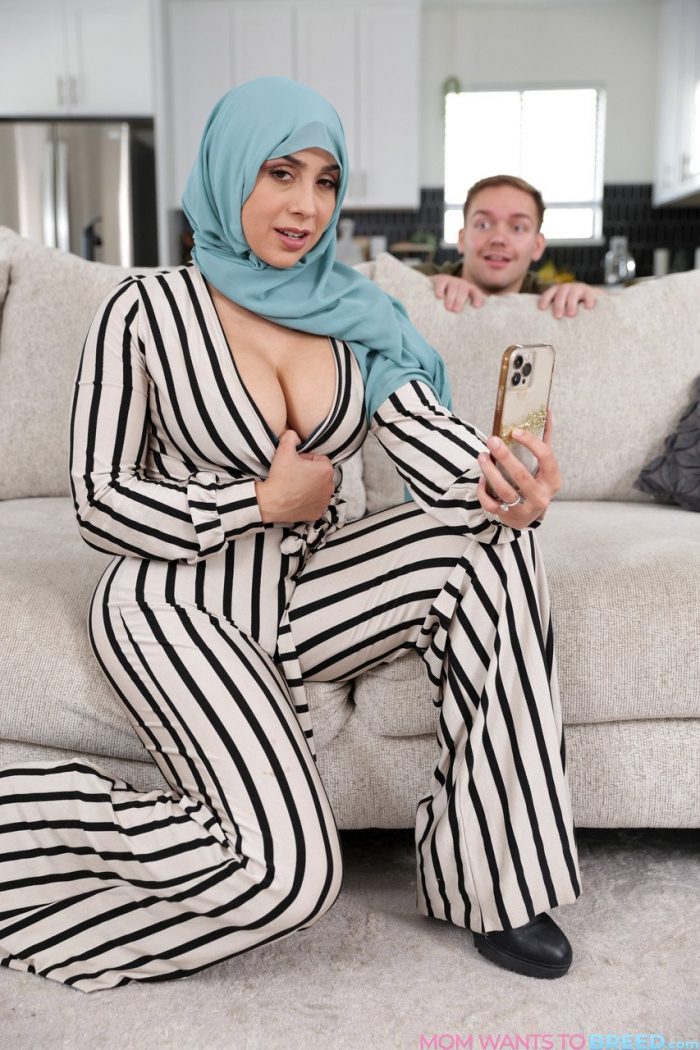 Arab mom with big tits Lilly Hall has sex with her stepson on couch-01